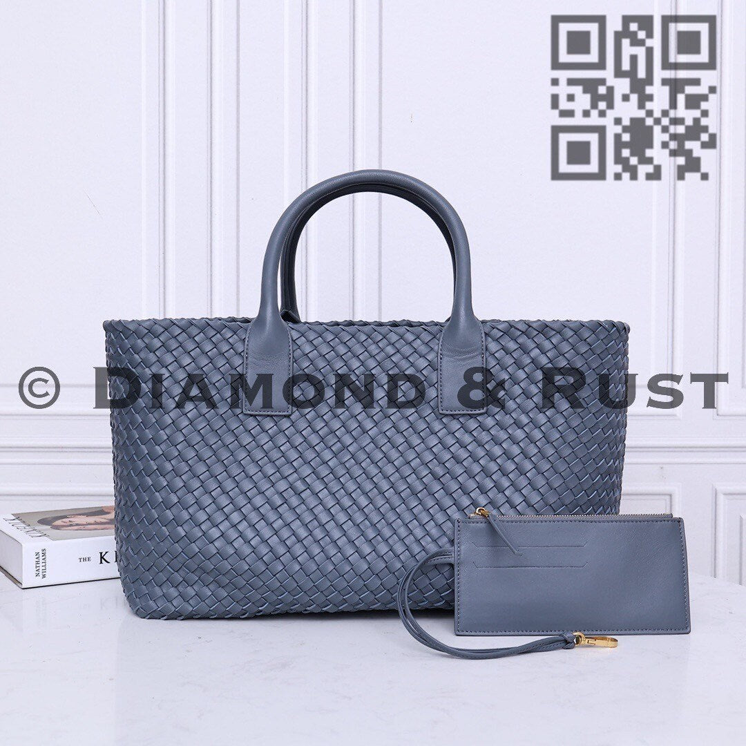 Intrecciato Basket Bag #2234A Gray