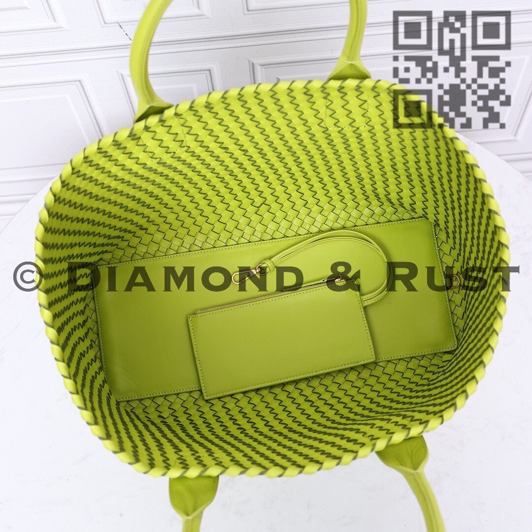 Intrecciato Basket Bag #2234A Kiwi