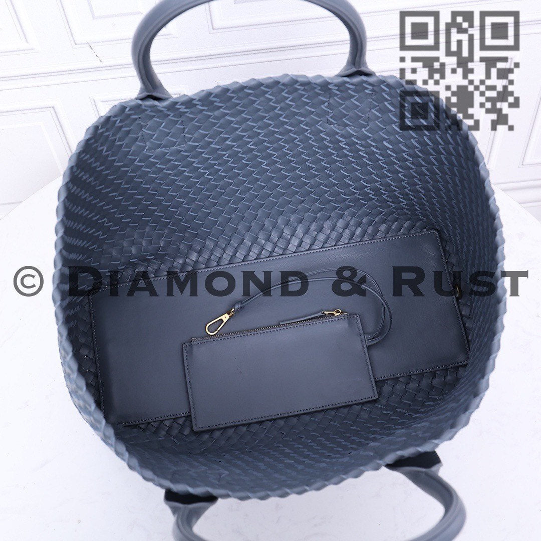 Intrecciato Basket Bag #2234A Gray