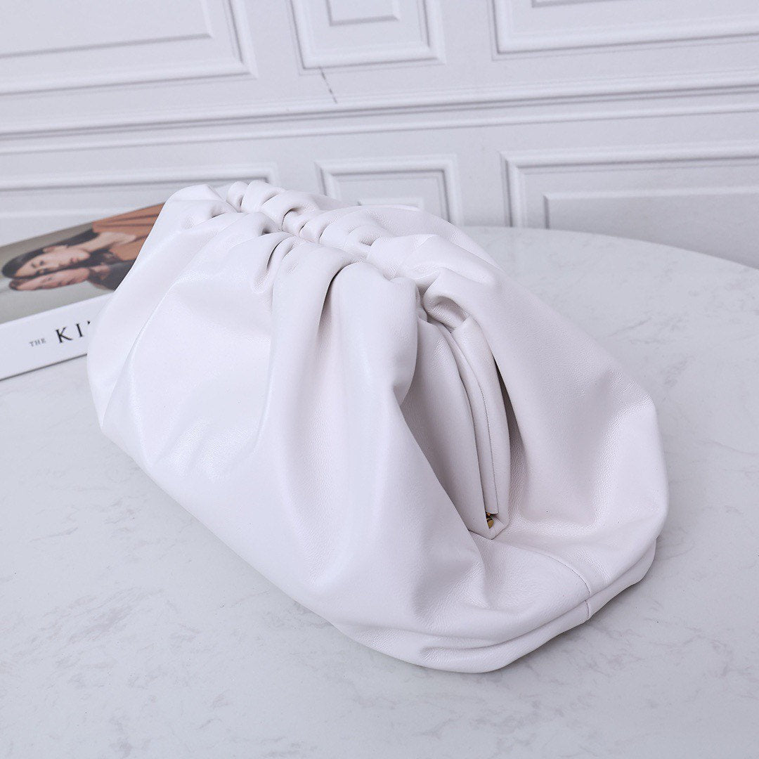 Large Pouch Clutch #9029 White