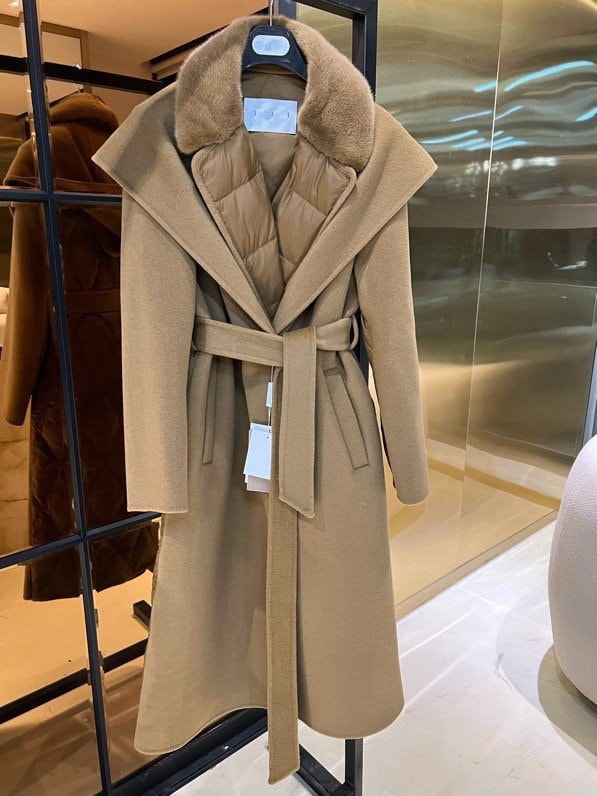 Wool Coat Quilted Down Coat Mink Collar – DIAMOND&RUST