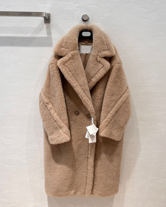 Wool Shearling Teddy Long Coat Loose fit oversized coat